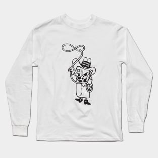 Twinkie The Kid - B & W Long Sleeve T-Shirt